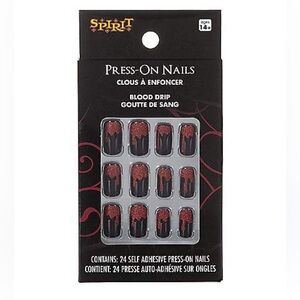 Spirit Blood Dripping Squared Tip Press-On Nails